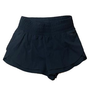 CALIA Women's Black Step Up High Rise Petal Hem Athletic Performance Shorts